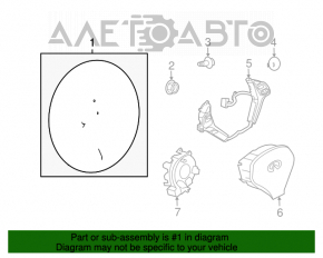 Руль голый Infiniti G25 G35 G37 4d 06-14 кожа черн