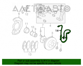 Senzor ABS dreapta față pentru Lexus RX300 98-03