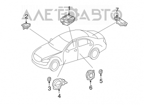 Динамик торпедный Mercedes W221