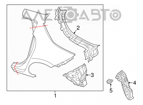 Aripa spate dreapta Nissan Leaf 11-12.