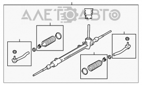 Рейка рулевая Nissan Leaf 11-12
