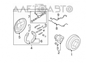 Senzor ABS spate dreapta Nissan Versa 1.8 10-12 nou original OEM