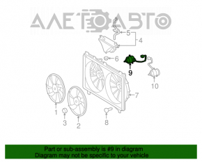 Мотор вентилятора охлаждения правый Lexus IS250 IS350 06-13