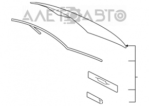 Geam spate Lexus IS250 IS350 06-13 cu tentă