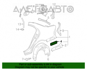 Placa de ventilație stânga Mercedes W211