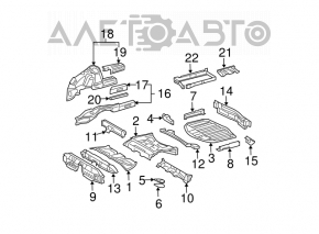 Suport baterie Mercedes W221