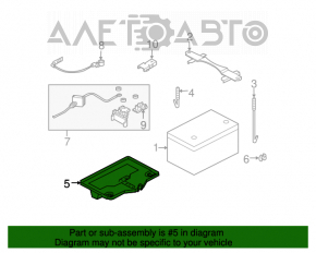 Suportul de fixare a bateriei pentru Nissan 350z