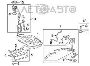 Pompă de combustibil, pompă de benzină Toyota Camry v55 15-17 SUA