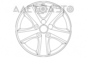 Диск колесный R17 x 7J ET45 5*114.3 Toyota Camry v50 12-14 usa SE