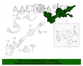 Volan cu servodirecție pentru Toyota Camry v50 12-14 SUA