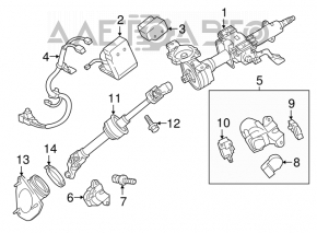 Volan cu servodirecție pentru Toyota Camry v50 12-14 SUA