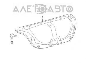 Capacul portbagajului Toyota Camry v50 12-14 SUA negru