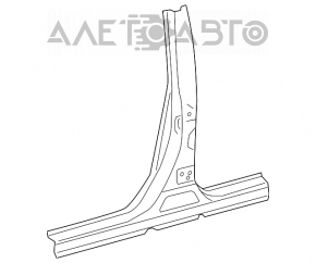 Bara caroseriei centrală stângă Toyota Camry v50 12-14 SUA a fost tăiată.