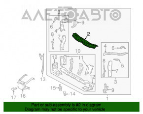 Bara de sus a televizorului Toyota Camry v50 12-14 SUA