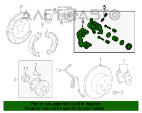 Suport spate stânga Toyota Avalon 13-18