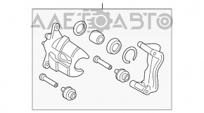 Суппорт передний правый Toyota Camry v50 12-14 usa