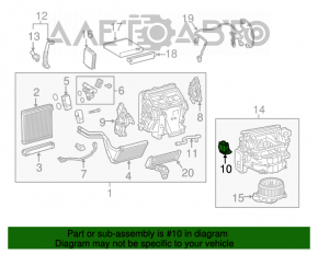 Actuatorul motorului pentru ventilarea cuptorului de aer condiționat Lexus ES300h ES350 13-18