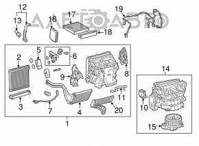 Actuatorul motorului de acționare a ventilației cu motor pentru încălzirea Lexus ES300h ES350 13-18