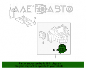 Motorul ventilatorului de încălzire pentru Lexus ES350 07-12