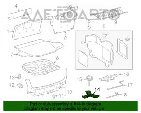 Inserție de protecție din spumă de polistiren pentru Toyota Camry v50 12-14 SUA