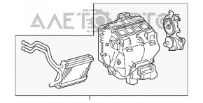 Корпус печки голый Toyota Camry v55 15-17 usa надлом креп