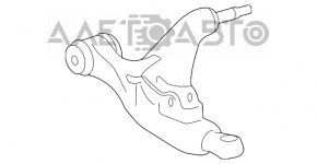 Рычаг нижний передний левый Lexus GS300 GS350 GS430 GS450h 06-11 rwd новый OEM оригинал