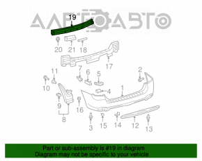 Amplificatorul pentru bara spate Toyota Highlander 08-10