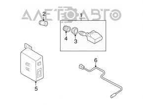 Senzor presiune roata Nissan Murano z50 03-08 nou original OEM