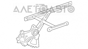 Geam electric cu motor, față stânga, Toyota Rav4 06-12