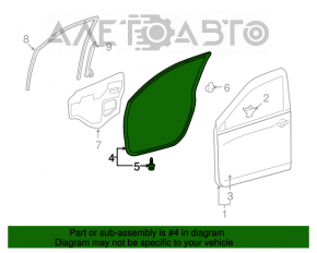 Garnitura ușii față stânga Toyota Rav4 06-12