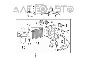 Actuator motor pentru acționarea ventilatorului de încălzire și aer condiționat, stânga jos, Lexus GS300 GS350 GS430 GS450h 06-11.