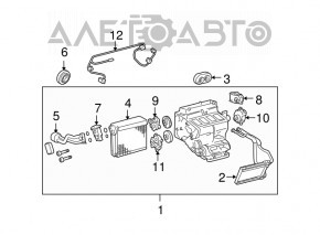 Corpul de aer condiționat gol, partea stângă a modelului Lexus GS300 GS350 GS430 06-07.