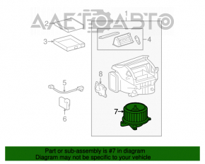 Motorul ventilatorului de încălzire pentru Lexus GS300 GS350 GS430 GS450h 06-11.