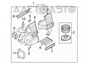 Motorul ventilatorului de încălzire Mazda CX-7