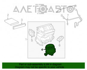 Motorul ventilatorului de încălzire Toyota Rav4 13-18
