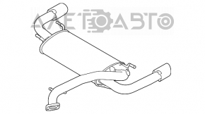 Silentioasa spate cu tevi Mazda3 MPS 09-13