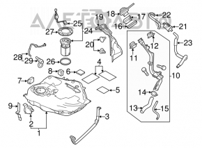 Топливный насос бензонасос Mazda3 MPS 09-13