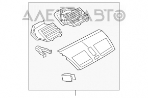 Conducta de aer centrală Mazda3 MPS 09-13