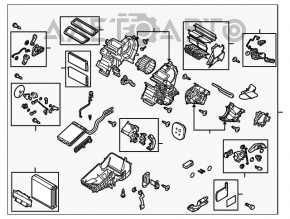 Печка в сборе Mazda3 MPS 09-13