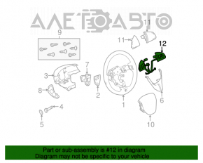 Butoanele de control de pe volanul Mazda3 MPS 09-13