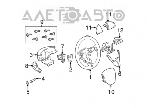 Butoanele de control de pe volanul Mazda3 MPS 09-13