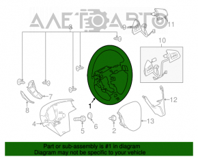 Руль голый Mazda3 MPS 09-13