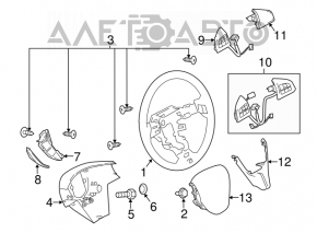 Руль голый Mazda3 MPS 09-13