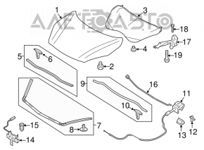 Capota dreapta Mazda3 MPS 09-13, noua, neoriginala.