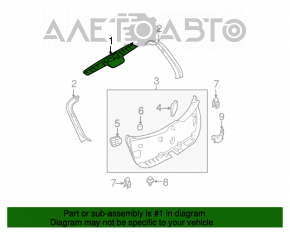 Capacul portbagajului superior Mazda3 MPS 09-13