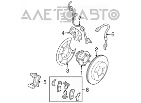 Suport spate dreapta Mazda3 2.3 03-08