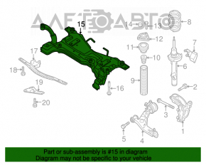 Подрамник передний Mazda3 MPS 09-13