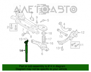 Amortizor spate dreapta Mazda3 MPS 09-13