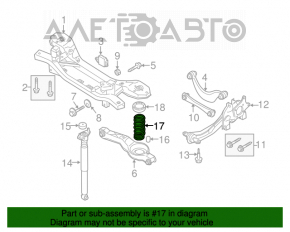 Пружина задняя правая Mazda3 MPS 09-13