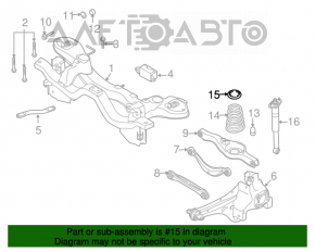 Garnitura arcului de suspensie spate stânga Mazda3 MPS 09-13